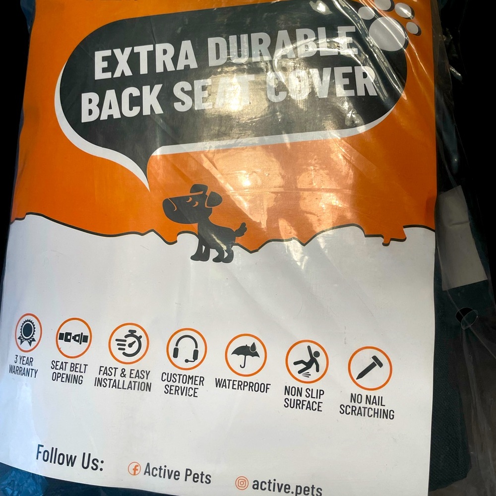 Active pet brand backseat hammock